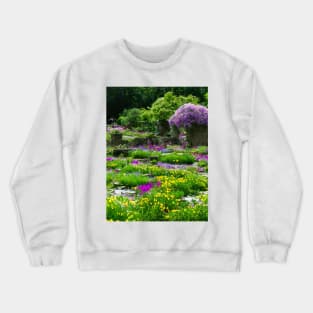 Ruins Covered With Flowers Crewneck Sweatshirt